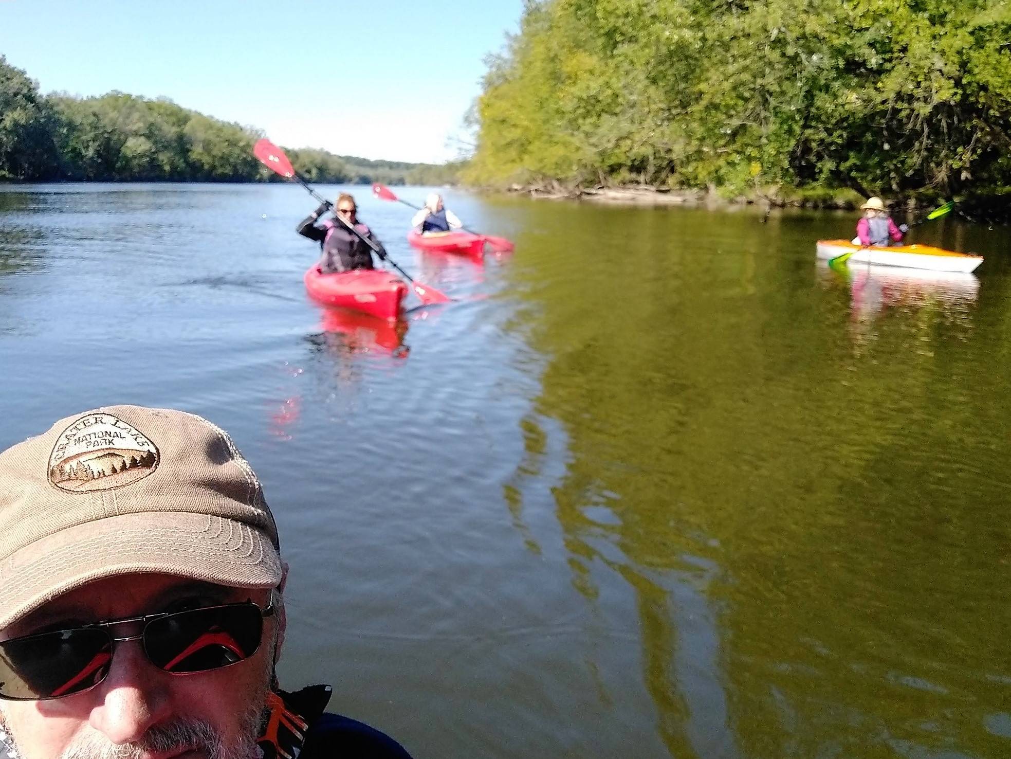Making Waves Leadership team kayaking